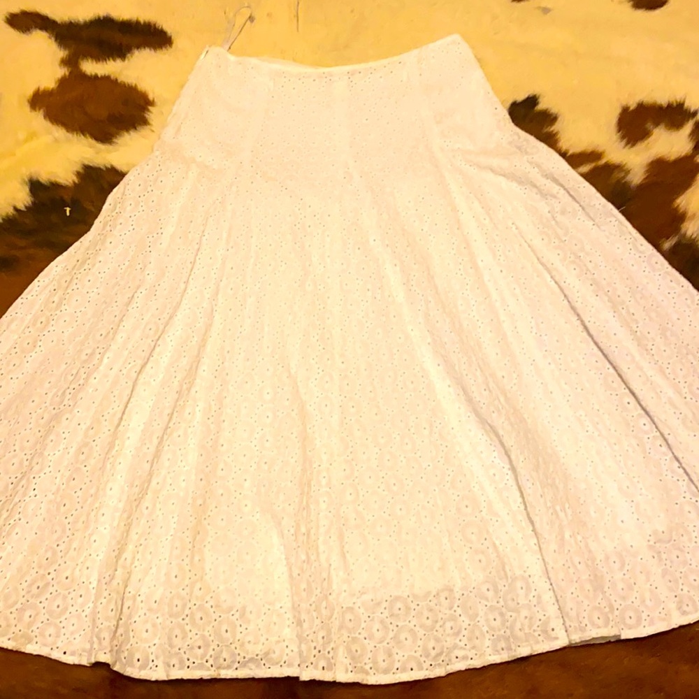 Crocheted long skirt